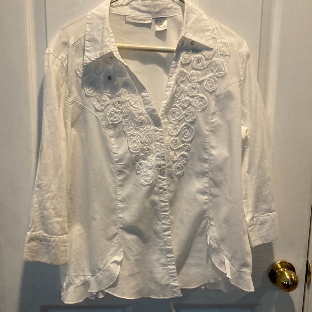Tantrums - White Floral Blouse